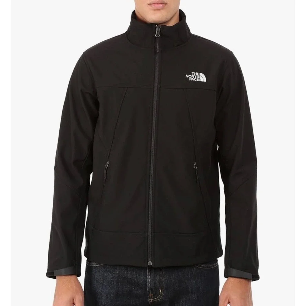 NORTH FACE Men's‎ Jacket Apex Chromium Thermal Full Zip Windwall Black Large